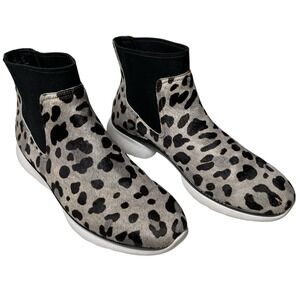Cole Haan Women's 3.Zerogrand‎ Chelsea Ocelot Haircalf Boots Sz 9B Sneakers